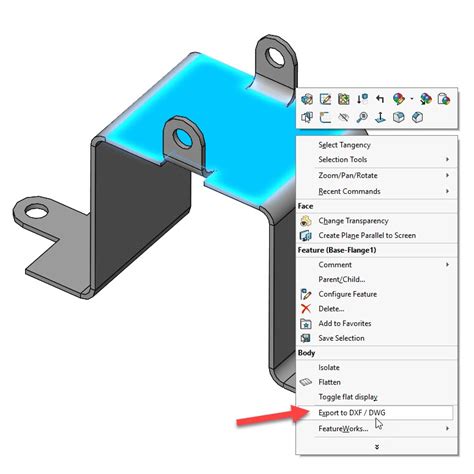 solidworks export sheet metal dxf|convert dwg to solidworks drawing.